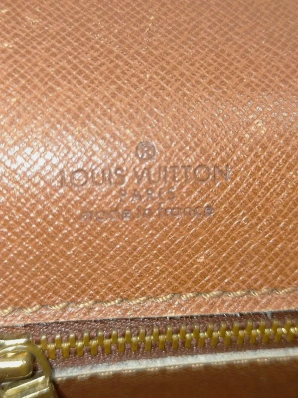 Louis Vuitton Monogram Canvas Briefcase in Brown and Tan with Gold Hardware